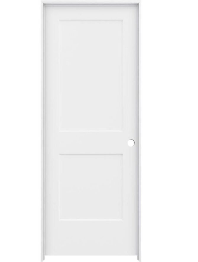 two panel prehung interior hollow core door