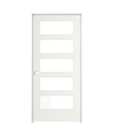 Five Panel Frosted Glass Prehung Door