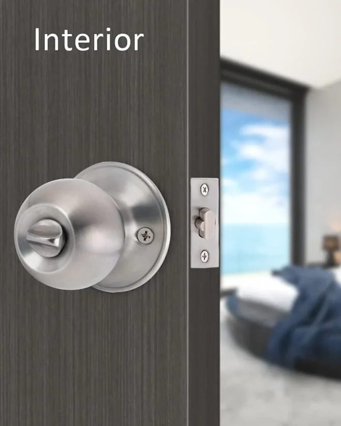 Door Handle - Satin Nickel - Interior