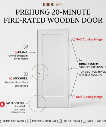 prehung fire rated door - infographic