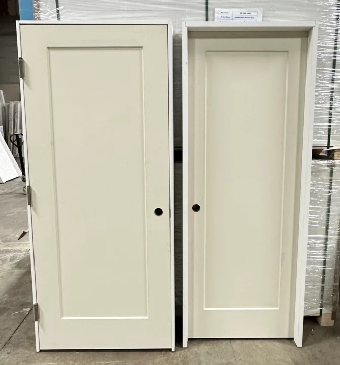 pre hung fire rated door - madison jeld wen door, 1 panel door - 20 mins fire rated door
