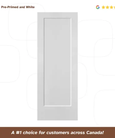 One Panel interior door, 1 panel door, Lincoln Park Hollow Core Smooth Interior Door Slab