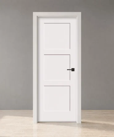 3 Panel shaker solid core interior door
