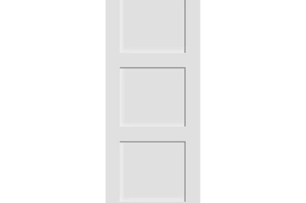 3 panel solid door - Three panel shaker interior door - Prehung door - door 3 panel
