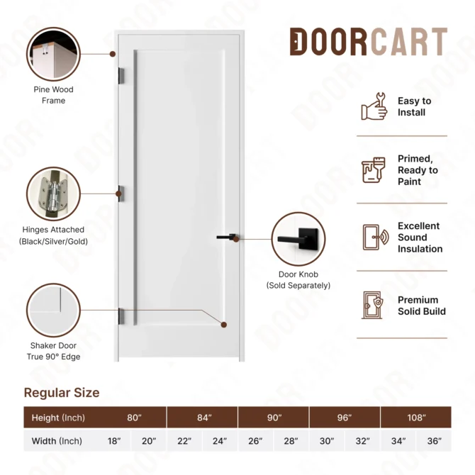 Solid Core Door 1 Panel