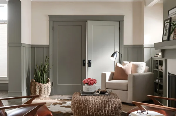 1 Panel Prehung French Door Hollow Core Interior Door