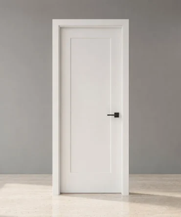 One Panel Prehung French Hollow Core Door
