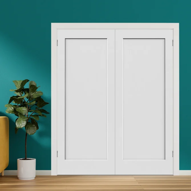1 Panel Prehung French Door – Hollow Core Interior Door - Image 2