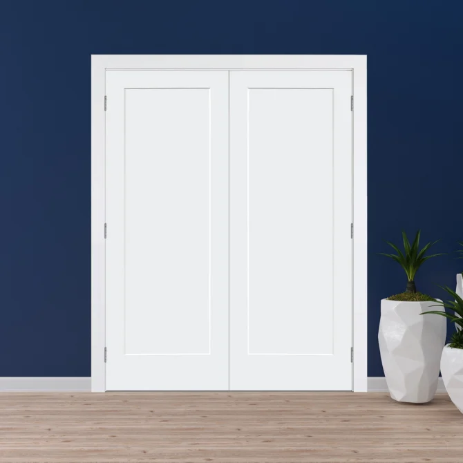 1 Panel Prehung French Door – Solid Core Interior Door - Image 2
