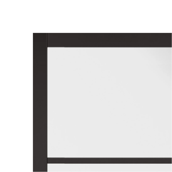 Clear Glass 4 Panel Black Frame Door - Image 6