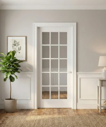 15 lite clear glass door