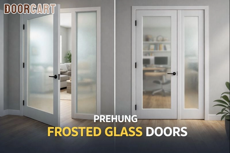 Prehung Frosted Glass Doors