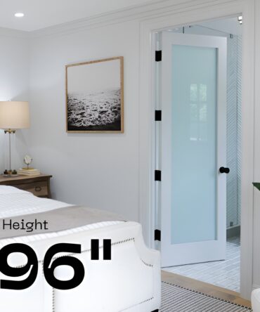 1 Lite Frosted Glass Door - 96 inches