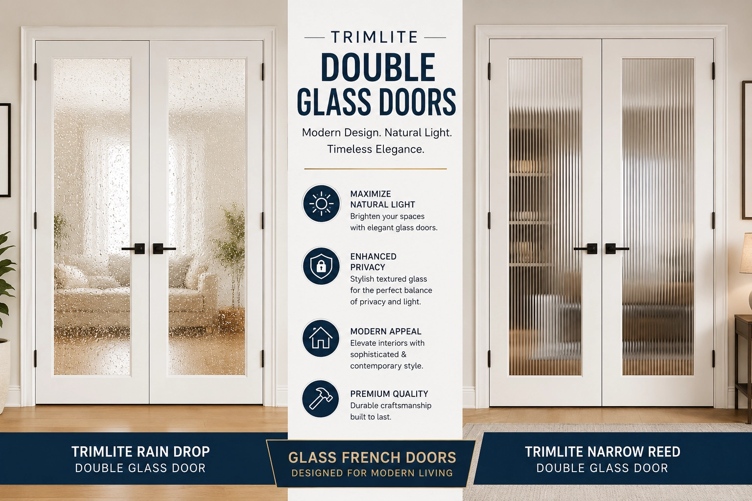 Trimlite Double Glass Door