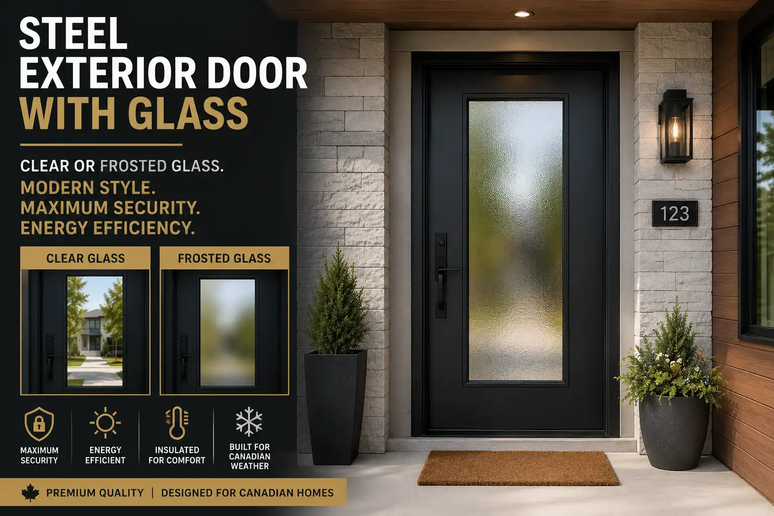 exterior steel door